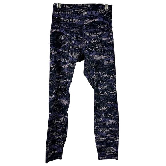 Lululemon Align Pant II 25" Rip Wave Purple Thunder Black Women's Size 4 EUC - Picture 1 of 8